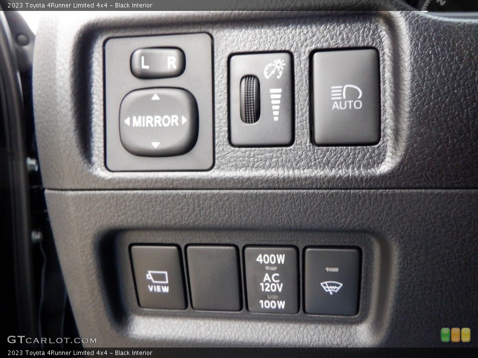 Black Interior Controls for the 2023 Toyota 4Runner Limited 4x4 #146663414