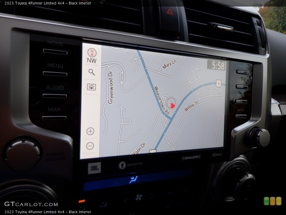 Black Interior Navigation for the 2023 Toyota 4Runner Limited 4x4 #146663445
