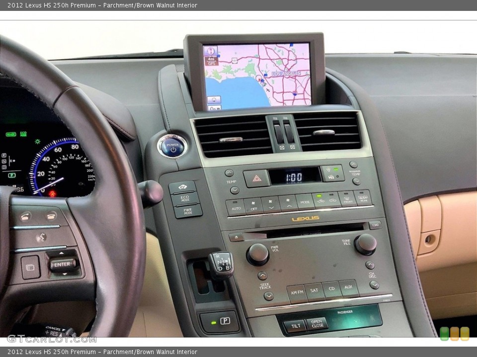 Parchment/Brown Walnut Interior Controls for the 2012 Lexus HS 250h Premium #146663615