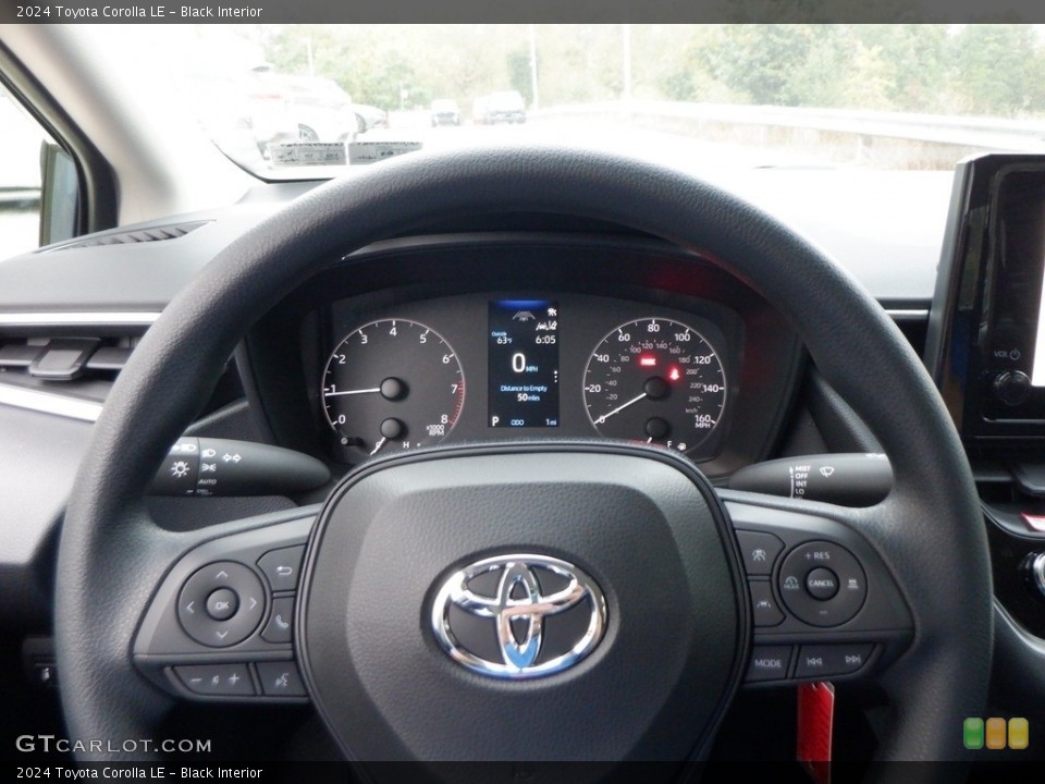 Black Interior Gauges for the 2024 Toyota Corolla LE #146663649