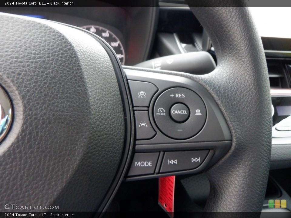 Black Interior Steering Wheel for the 2024 Toyota Corolla LE #146663662