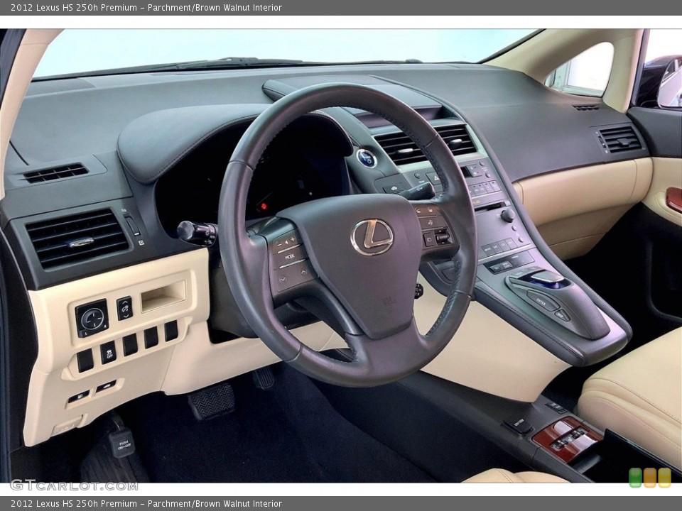 Parchment/Brown Walnut Interior Steering Wheel for the 2012 Lexus HS 250h Premium #146663666