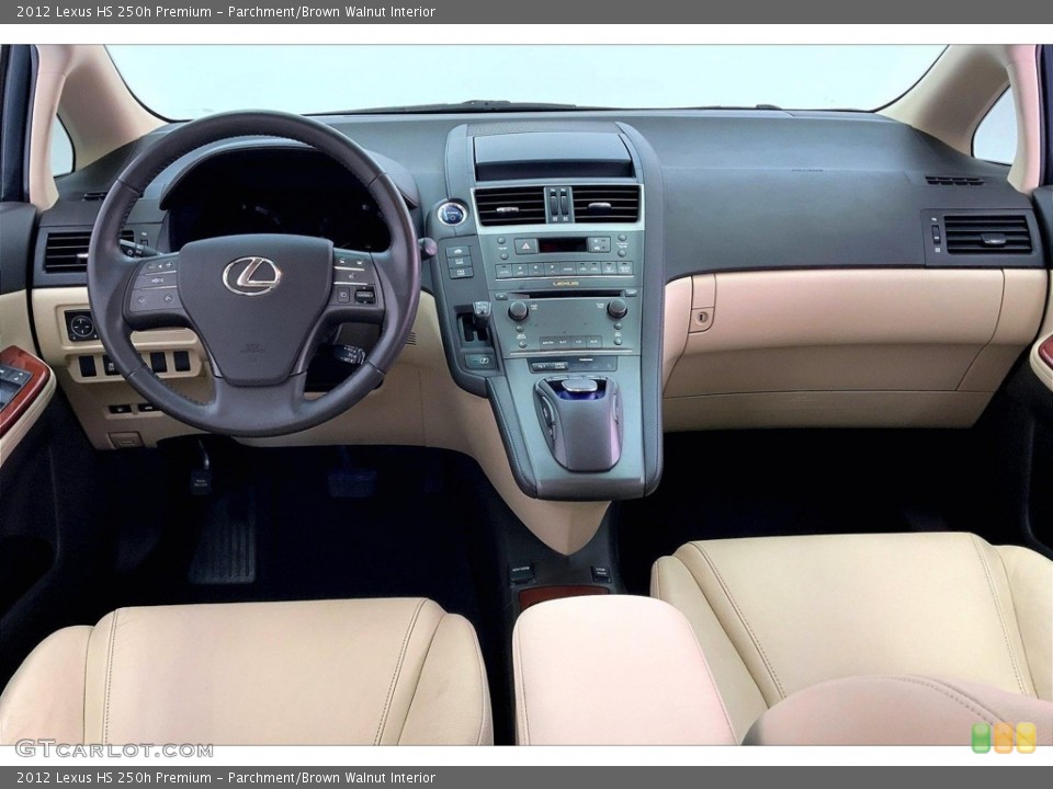 Parchment/Brown Walnut Interior Dashboard for the 2012 Lexus HS 250h Premium #146663673