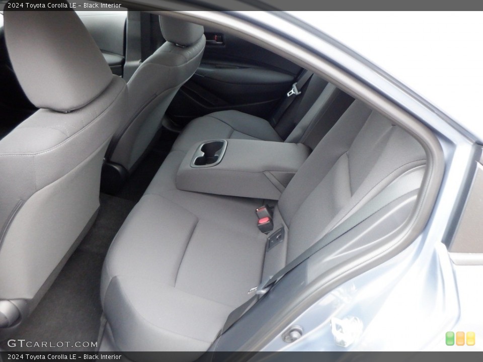 Black Interior Rear Seat for the 2024 Toyota Corolla LE #146663685