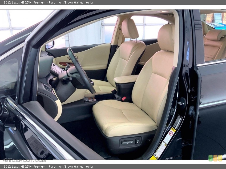 Parchment/Brown Walnut 2012 Lexus HS Interiors