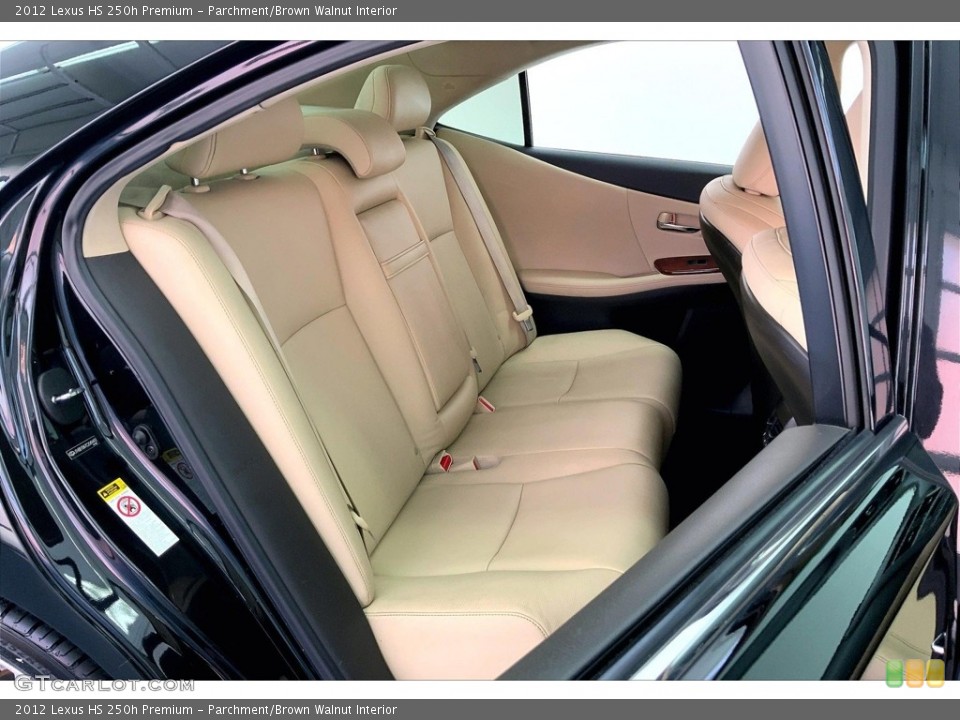 Parchment/Brown Walnut Interior Rear Seat for the 2012 Lexus HS 250h Premium #146663697