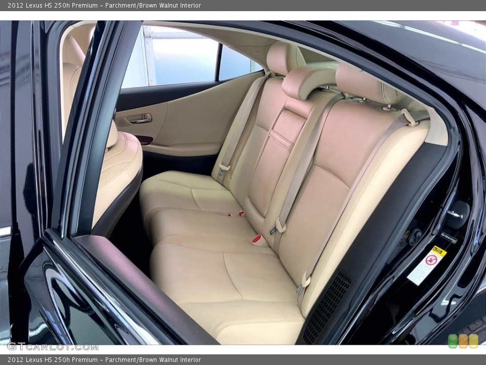 Parchment/Brown Walnut Interior Rear Seat for the 2012 Lexus HS 250h Premium #146663703