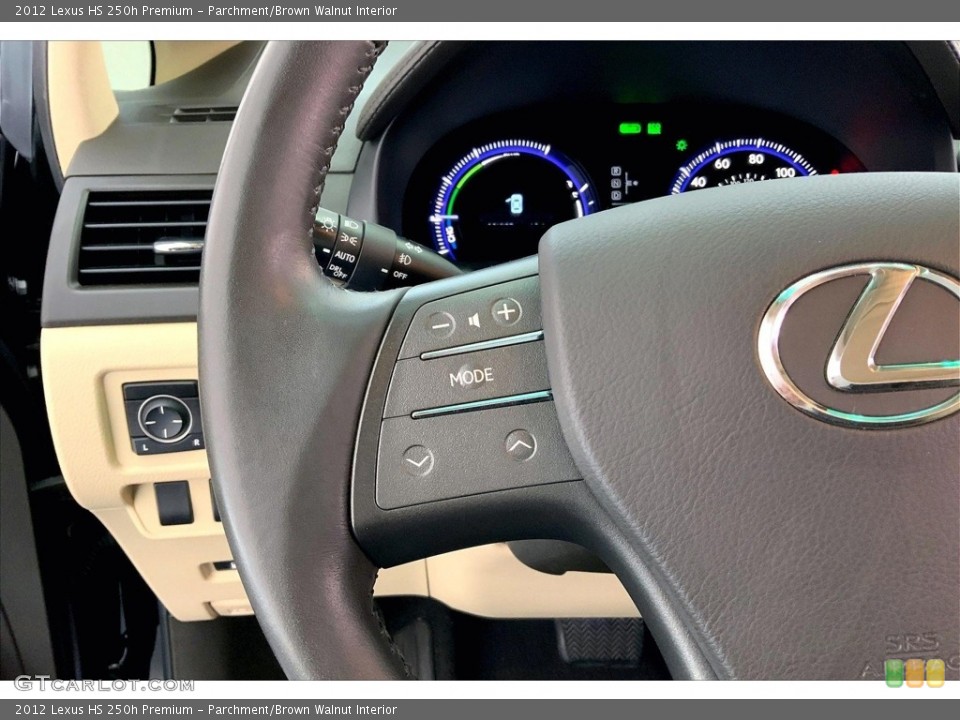 Parchment/Brown Walnut Interior Steering Wheel for the 2012 Lexus HS 250h Premium #146663710