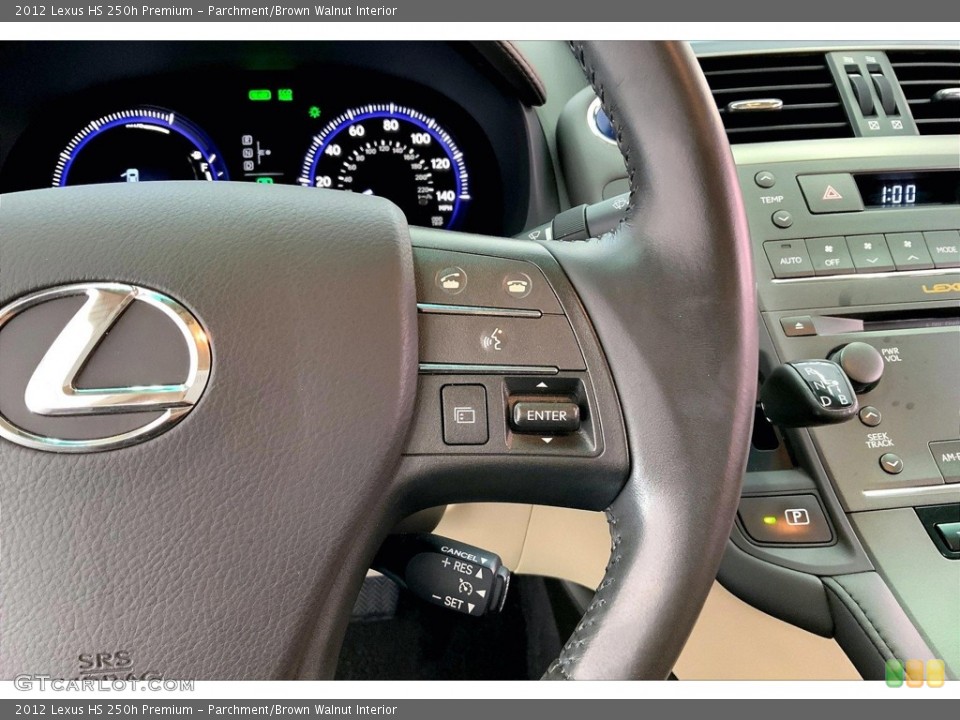 Parchment/Brown Walnut Interior Steering Wheel for the 2012 Lexus HS 250h Premium #146663714