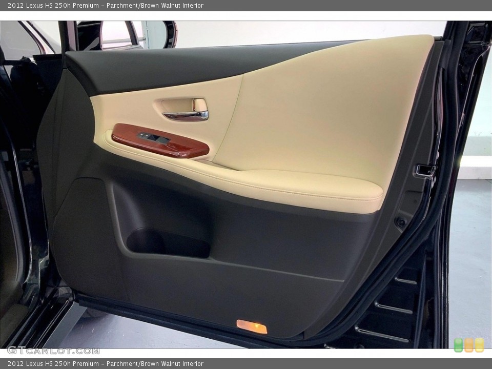 Parchment/Brown Walnut Interior Door Panel for the 2012 Lexus HS 250h Premium #146663745