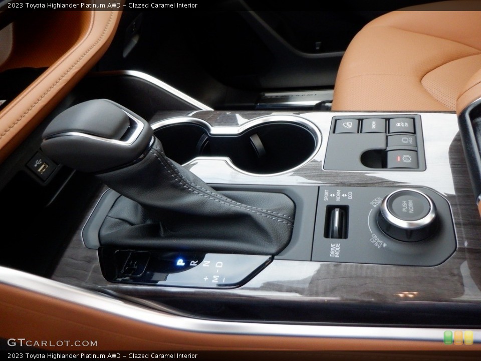 Glazed Caramel Interior Transmission for the 2023 Toyota Highlander Platinum AWD #146663804