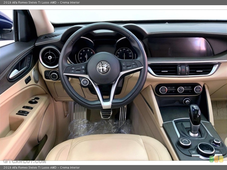 Crema Interior Dashboard for the 2019 Alfa Romeo Stelvio Ti Lusso AWD #146663814