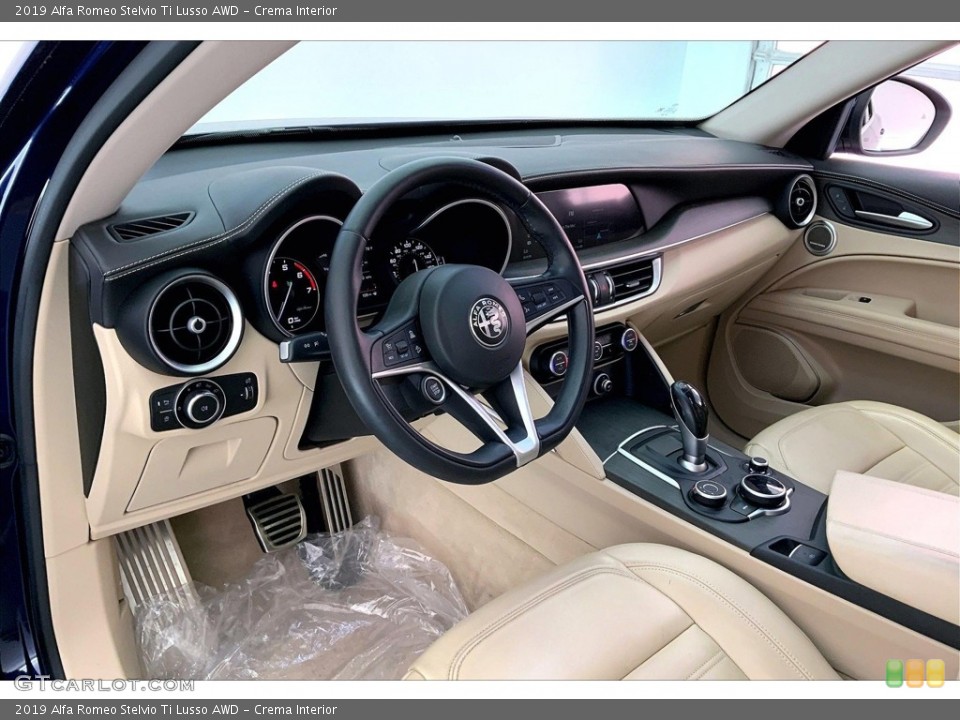 Crema Interior Photo for the 2019 Alfa Romeo Stelvio Ti Lusso AWD #146663875