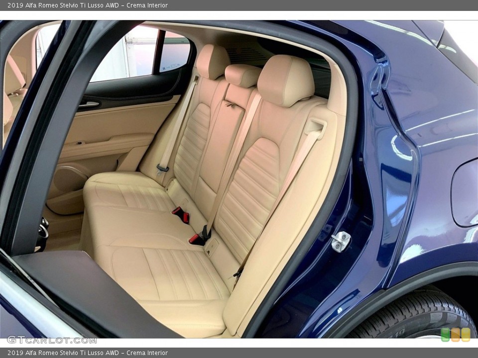 Crema Interior Rear Seat for the 2019 Alfa Romeo Stelvio Ti Lusso AWD #146663910