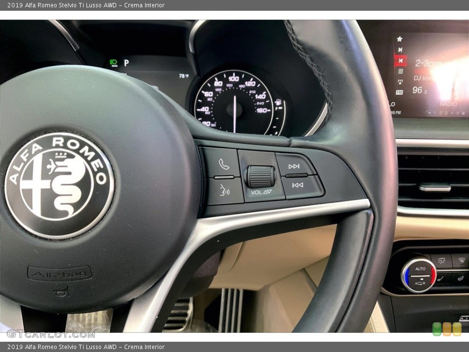Crema Interior Steering Wheel for the 2019 Alfa Romeo Stelvio Ti Lusso AWD #146663923