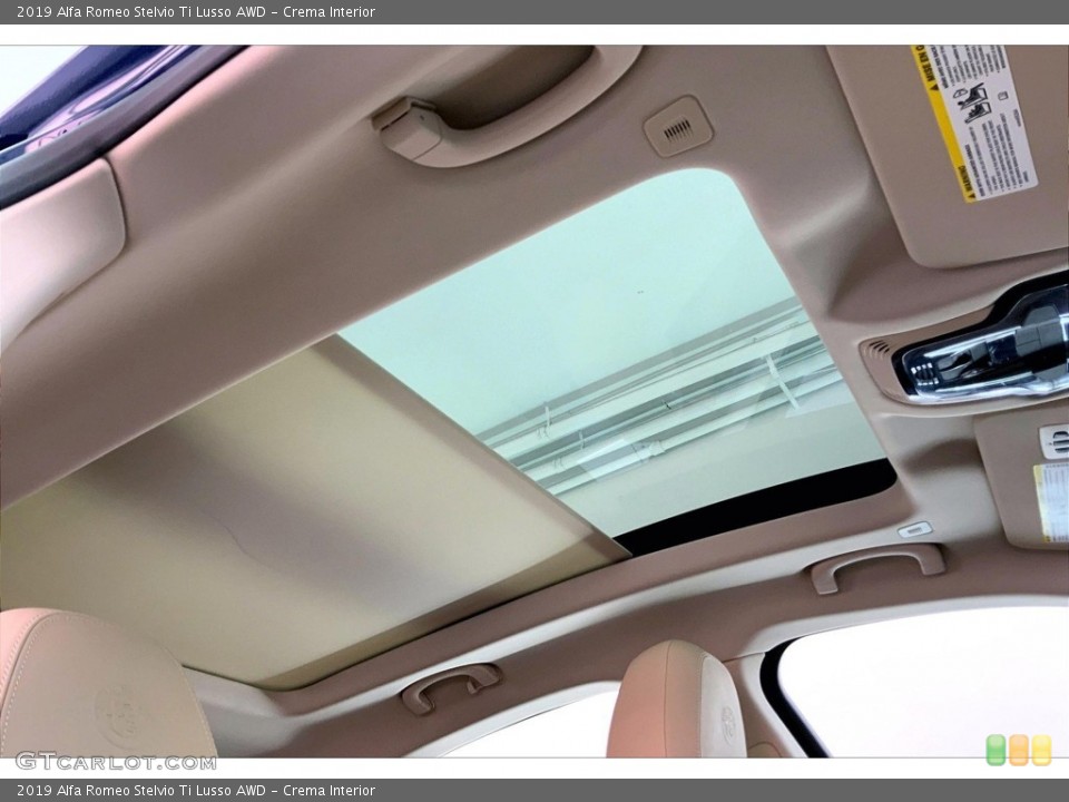 Crema Interior Sunroof for the 2019 Alfa Romeo Stelvio Ti Lusso AWD #146663939