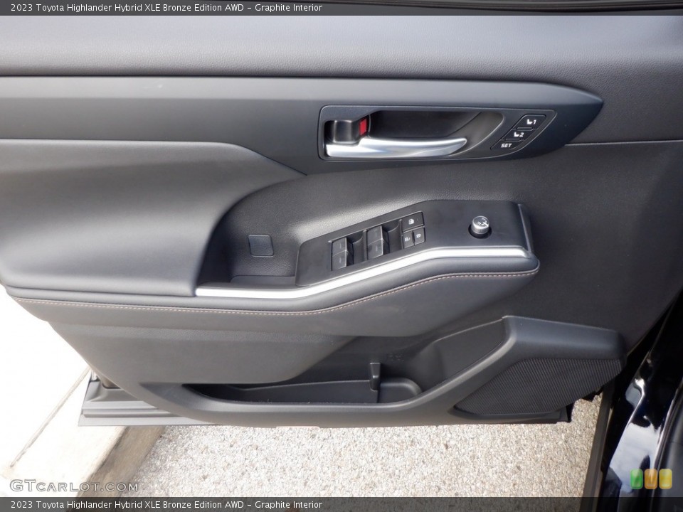 Graphite Interior Door Panel for the 2023 Toyota Highlander Hybrid XLE Bronze Edition AWD #146664005