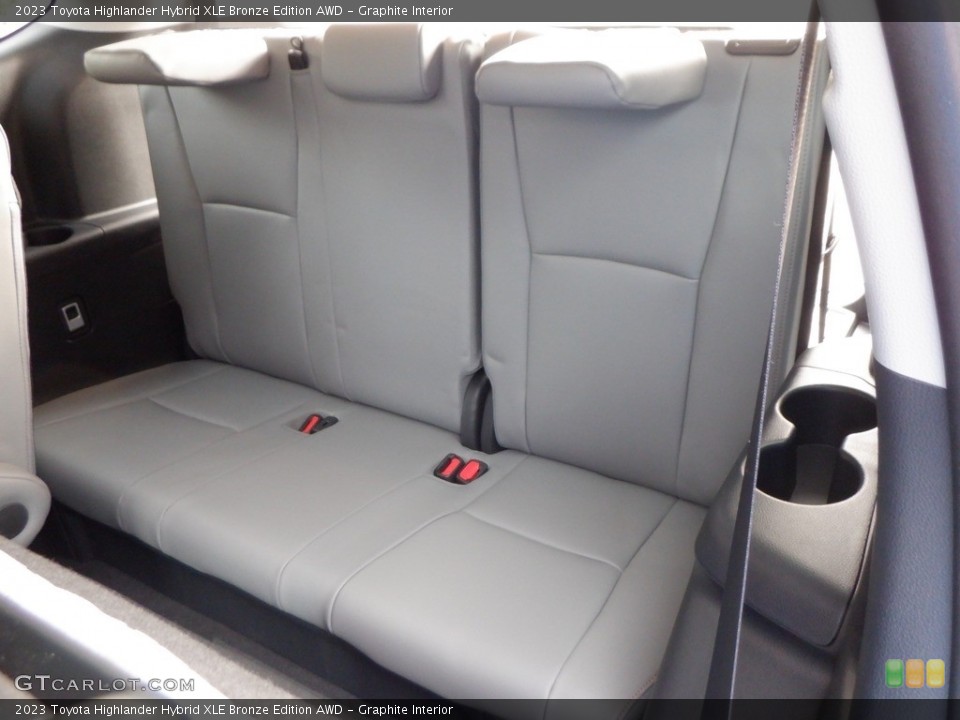 Graphite Interior Rear Seat for the 2023 Toyota Highlander Hybrid XLE Bronze Edition AWD #146664059