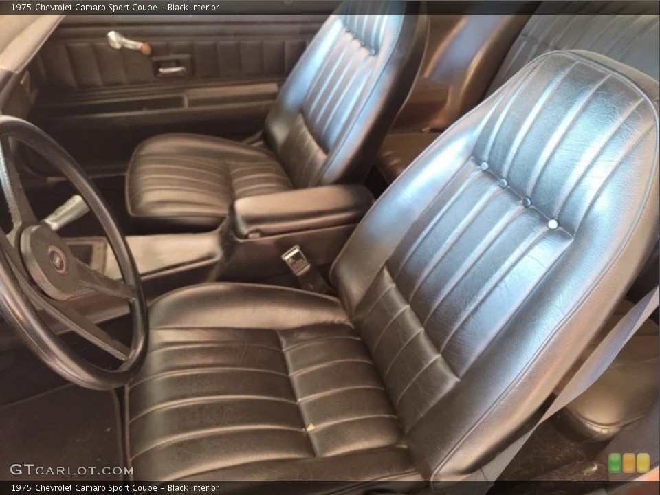 Black Interior Photo for the 1975 Chevrolet Camaro Sport Coupe #146664503