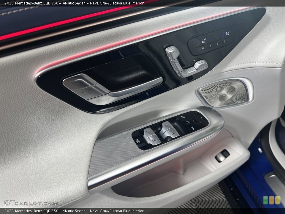Neva Gray/Biscaya Blue Interior Door Panel for the 2023 Mercedes-Benz EQE 350+ 4Matic Sedan #146664608
