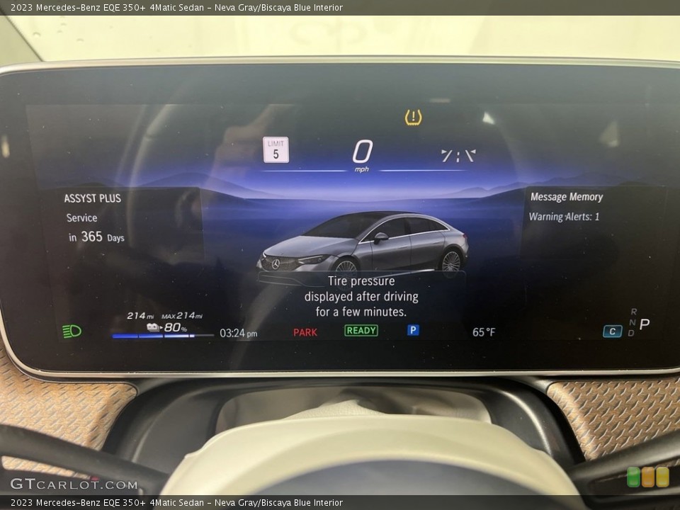 Neva Gray/Biscaya Blue Interior Gauges for the 2023 Mercedes-Benz EQE 350+ 4Matic Sedan #146664768