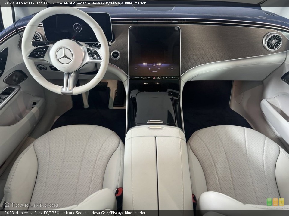 Neva Gray/Biscaya Blue 2023 Mercedes-Benz EQE Interiors