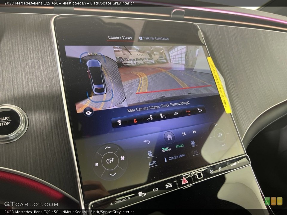 Black/Space Gray Interior Controls for the 2023 Mercedes-Benz EQS 450+ 4Matic Sedan #146665236
