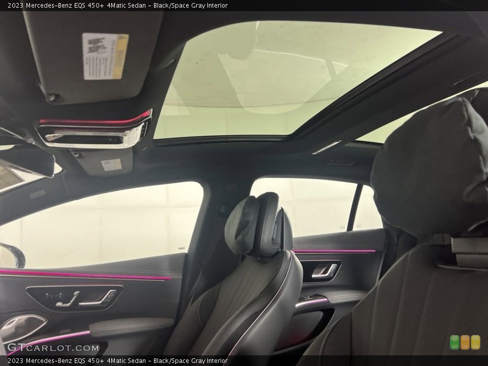 Black/Space Gray Interior Sunroof for the 2023 Mercedes-Benz EQS 450+ 4Matic Sedan #146665345