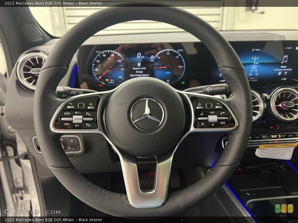 Black Interior Steering Wheel for the 2023 Mercedes-Benz EQB 300 4Matic #146665634