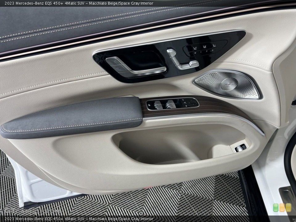 Macchiato Beige/Space Gray Interior Door Panel for the 2023 Mercedes-Benz EQS 450+ 4Matic SUV #146665699