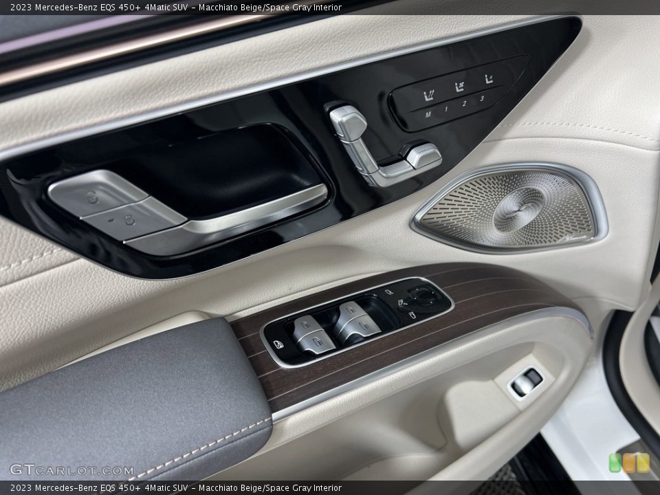 Macchiato Beige/Space Gray Interior Door Panel for the 2023 Mercedes-Benz EQS 450+ 4Matic SUV #146665720