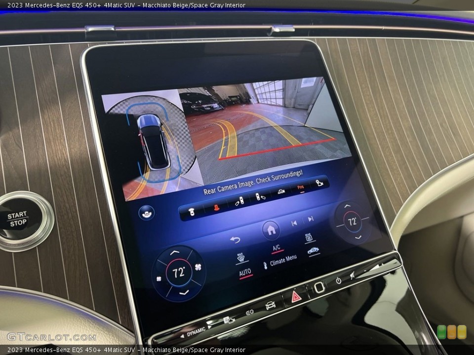 Macchiato Beige/Space Gray Interior Controls for the 2023 Mercedes-Benz EQS 450+ 4Matic SUV #146665775