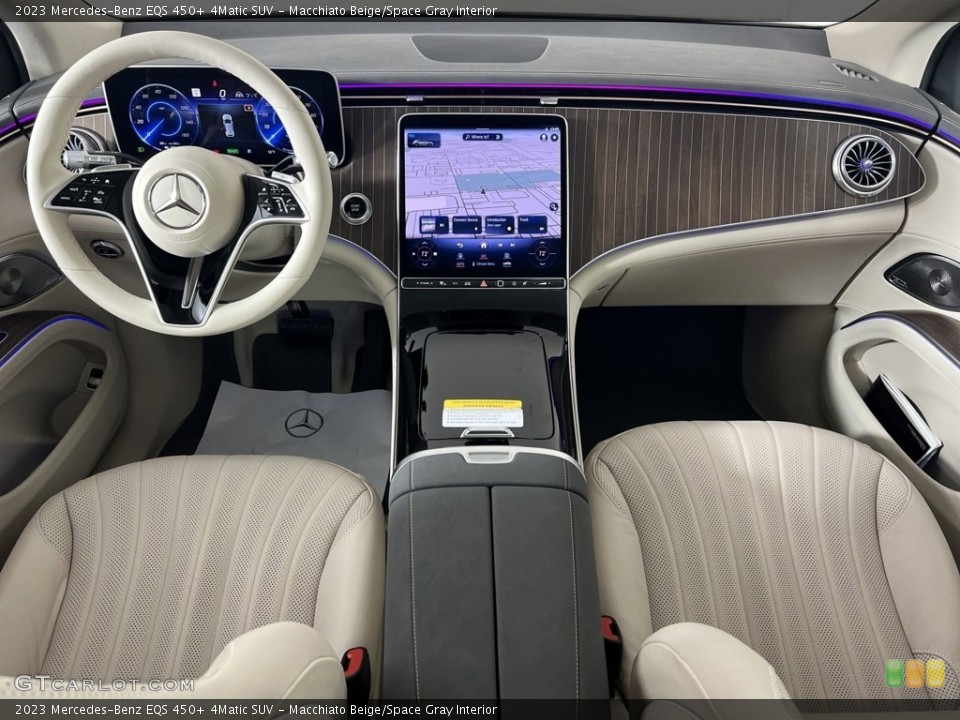 Macchiato Beige/Space Gray Interior Photo for the 2023 Mercedes-Benz EQS 450+ 4Matic SUV #146665899