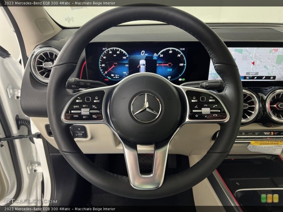 Macchiato Beige Interior Steering Wheel for the 2023 Mercedes-Benz EQB 300 4Matic #146666128