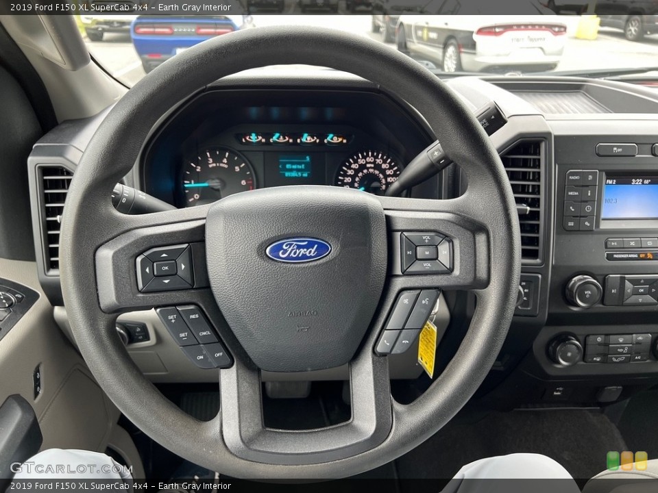 Earth Gray Interior Steering Wheel for the 2019 Ford F150 XL SuperCab 4x4 #146666267