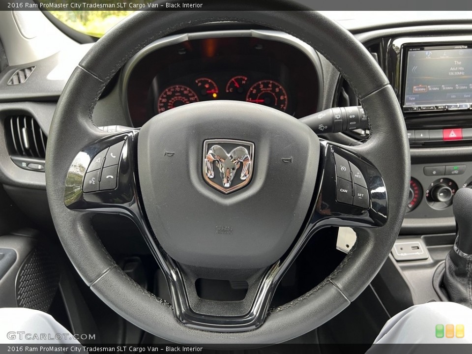 Black Interior Steering Wheel for the 2016 Ram ProMaster City Tradesman SLT Cargo Van #146666700