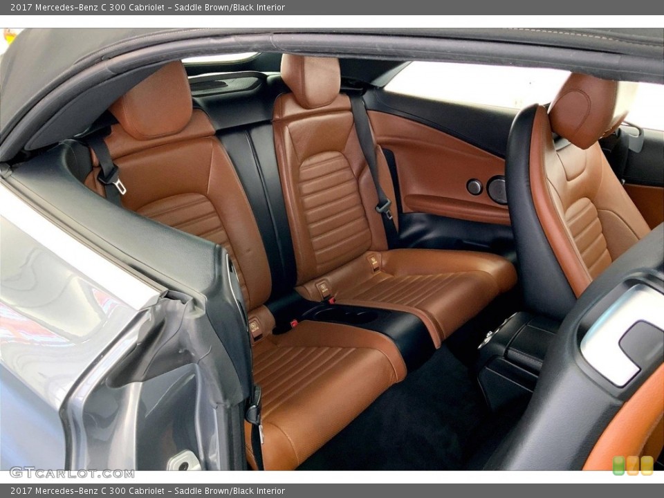 Saddle Brown/Black Interior Rear Seat for the 2017 Mercedes-Benz C 300 Cabriolet #146667773