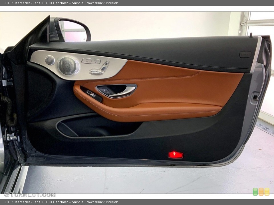 Saddle Brown/Black Interior Door Panel for the 2017 Mercedes-Benz C 300 Cabriolet #146667941