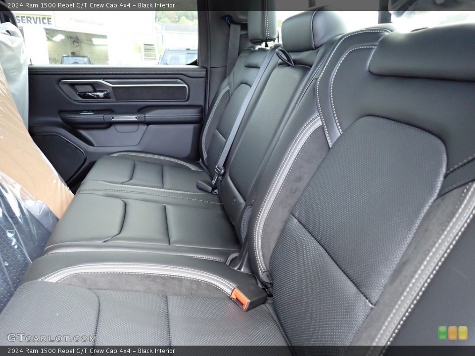 Black Interior Rear Seat for the 2024 Ram 1500 Rebel G/T Crew Cab 4x4 #146668124