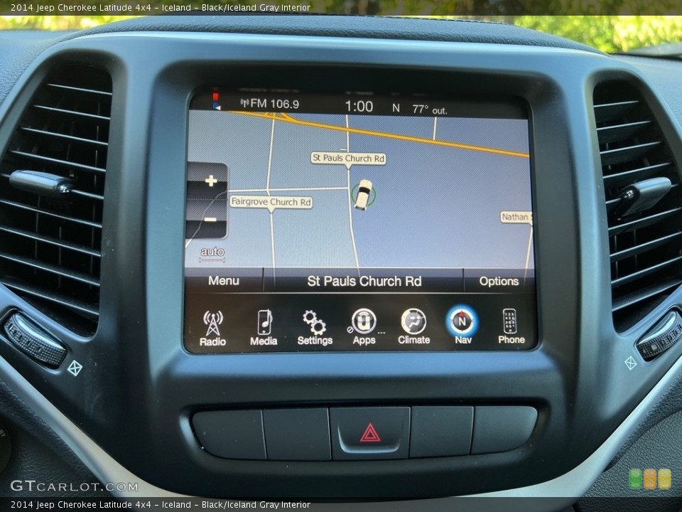 Iceland - Black/Iceland Gray Interior Navigation for the 2014 Jeep Cherokee Latitude 4x4 #146668784