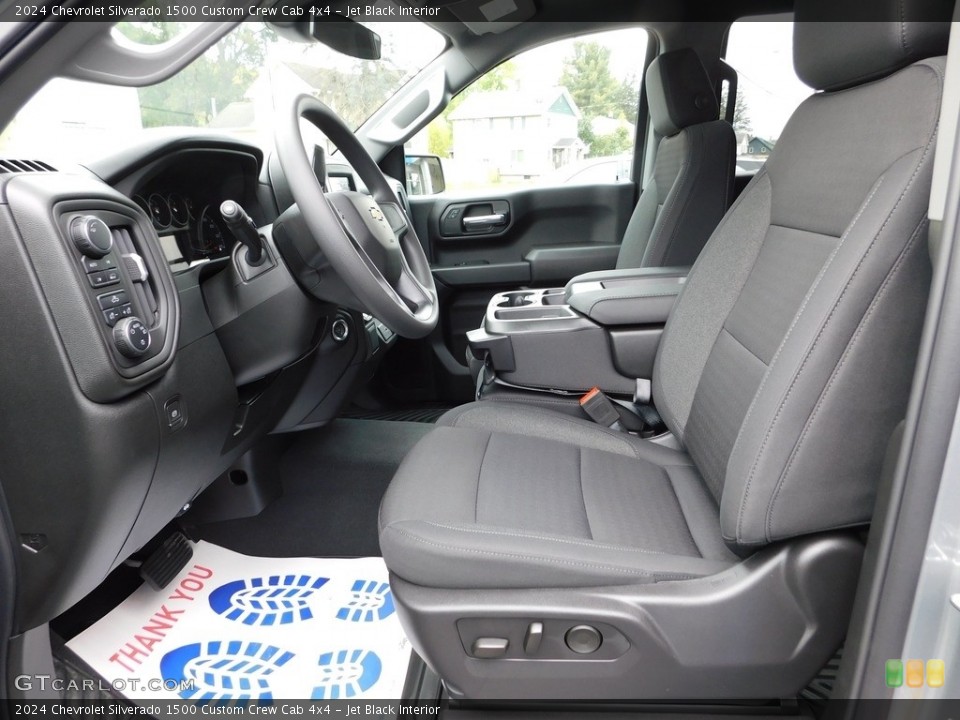 Jet Black Interior Photo for the 2024 Chevrolet Silverado 1500 Custom Crew Cab 4x4 #146668832