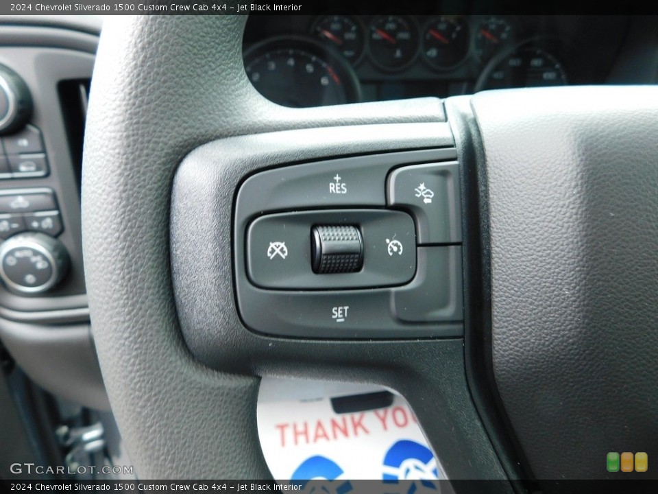 Jet Black Interior Steering Wheel for the 2024 Chevrolet Silverado 1500 Custom Crew Cab 4x4 #146668976