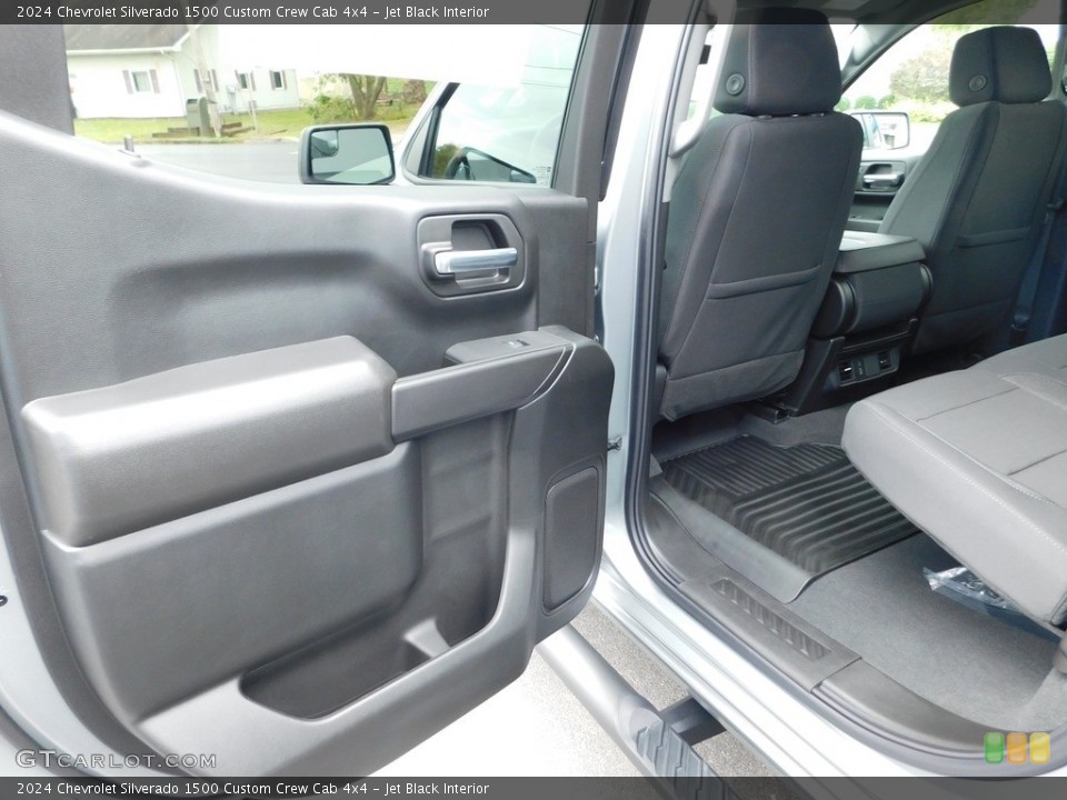Jet Black Interior Door Panel for the 2024 Chevrolet Silverado 1500 Custom Crew Cab 4x4 #146669294