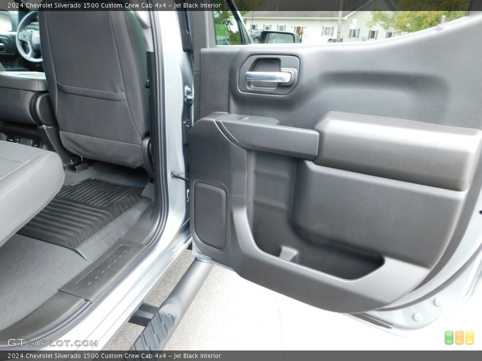 Jet Black Interior Door Panel for the 2024 Chevrolet Silverado 1500 Custom Crew Cab 4x4 #146669369