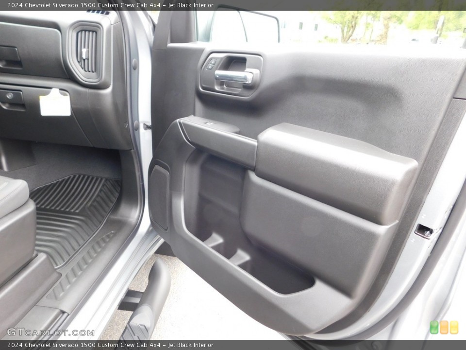 Jet Black Interior Door Panel for the 2024 Chevrolet Silverado 1500 Custom Crew Cab 4x4 #146669396