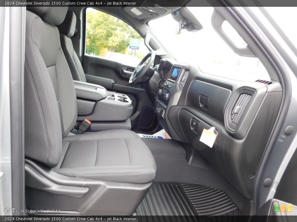 Jet Black Interior Front Seat for the 2024 Chevrolet Silverado 1500 Custom Crew Cab 4x4 #146669408