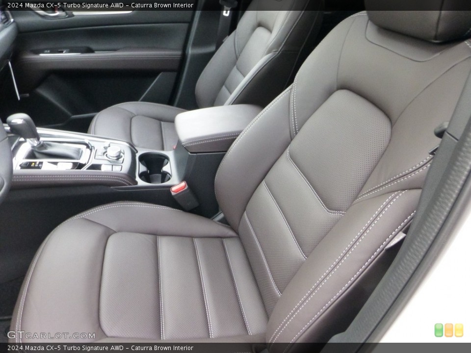 Caturra Brown Interior Front Seat for the 2024 Mazda CX-5 Turbo Signature AWD #146669678
