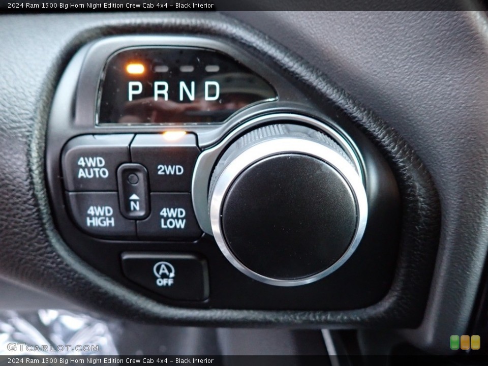 Black Interior Transmission for the 2024 Ram 1500 Big Horn Night Edition Crew Cab 4x4 #146669789