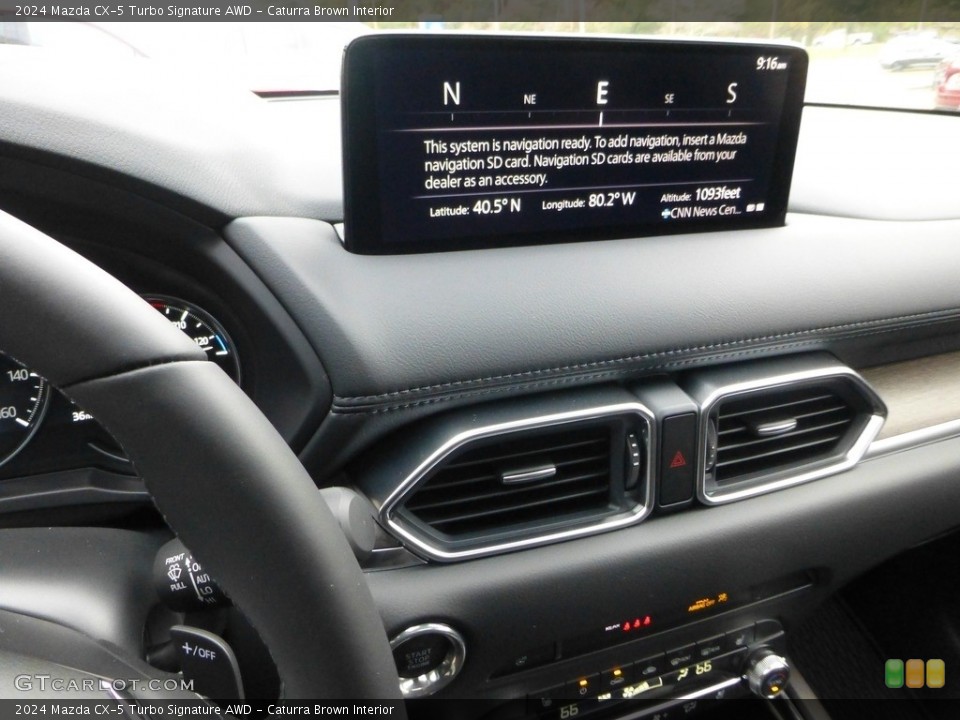 Caturra Brown Interior Controls for the 2024 Mazda CX-5 Turbo Signature AWD #146669807