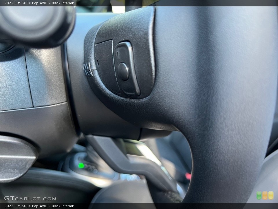 Black Interior Steering Wheel for the 2023 Fiat 500X Pop AWD #146670041